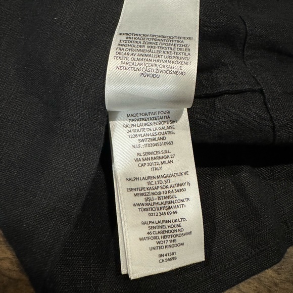 Polo Ralph Lauren Black Linen Belted dress - Picture 15 of 16